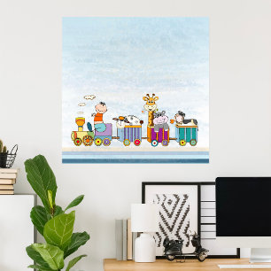 Animal Tåg Poster