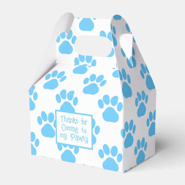 Animal Tass Silhouette Blue Bassäng Pawty Papper Presentaskar (Framsidan Sidan)