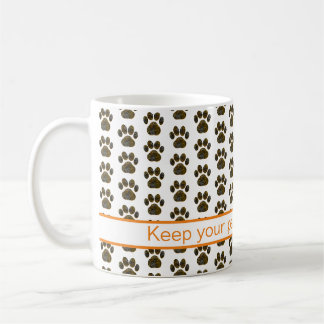 Animal Tass Silhouette Halloween Orange Kaffemugg