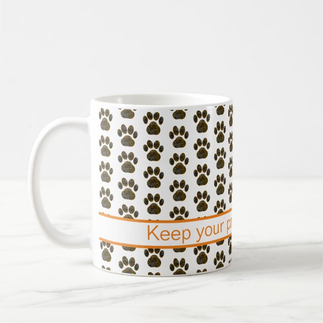 Animal Tass Silhouette Halloween Orange Kaffemugg (Vänster)
