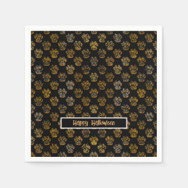 Animal Tass Silhouette Halloween Pawty Black Pappersservett