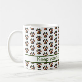 Animal Tass Silhouette Thanksgiving White Kaffemugg