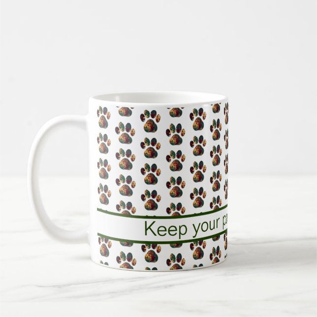 Animal Tass Silhouette Thanksgiving White Kaffemugg (Vänster)