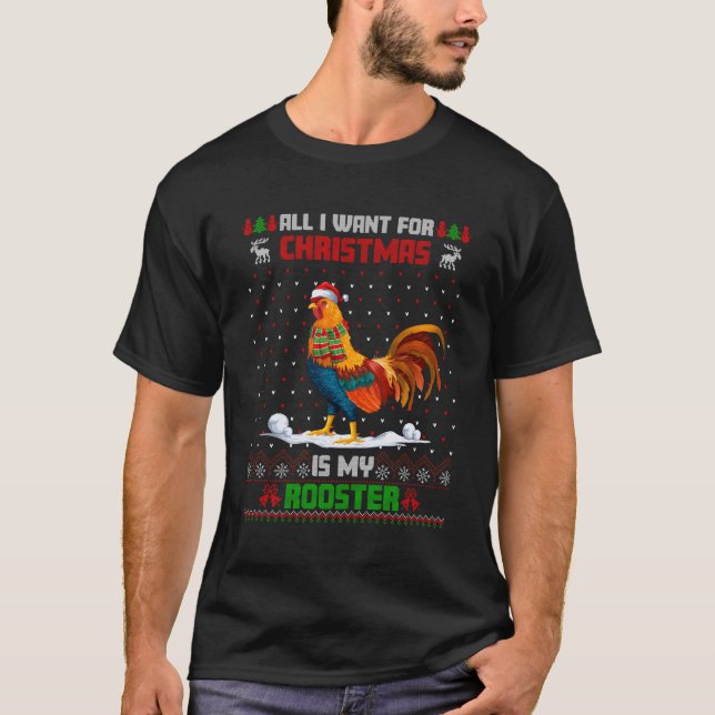 Animal Tupp Santa Ugly T Shirt (Framsida)