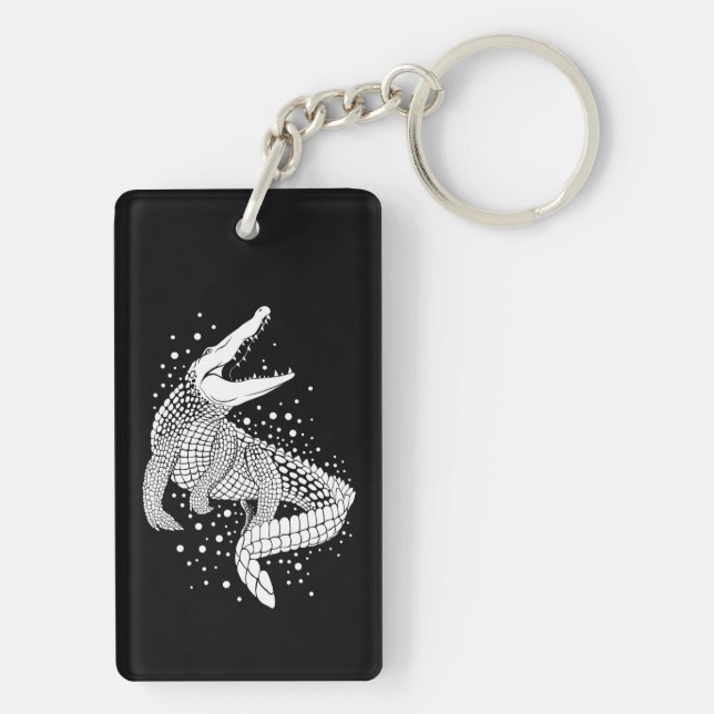 Animal White Silhouette - Crokodile (Baksidan)