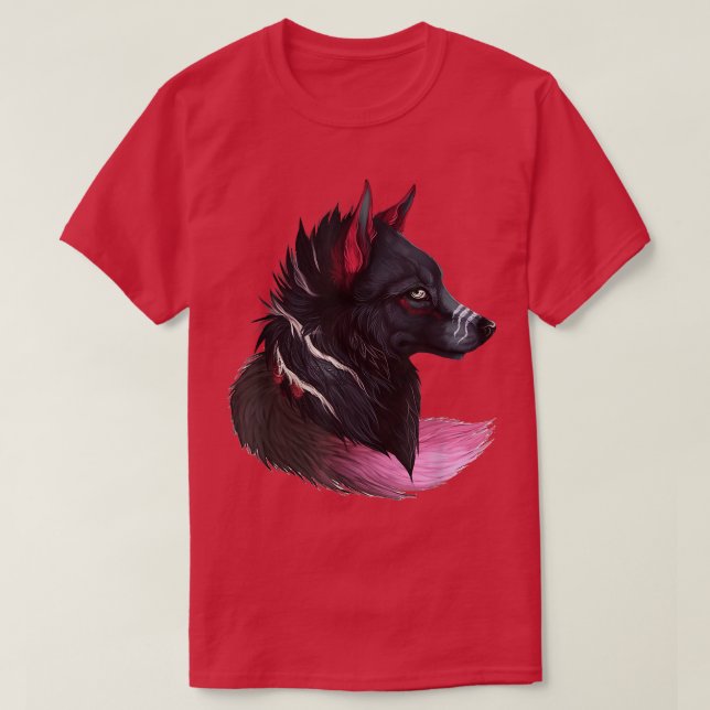 animal wolf face wolves tee howling magical wolves (Design framsida)