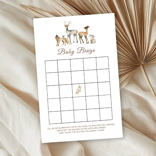 Animal Woodland Baby Bingo Game (Skapare uppladdad)