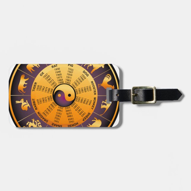 Animal Yin Yang Bagagebricka (Horisontell Framsida)