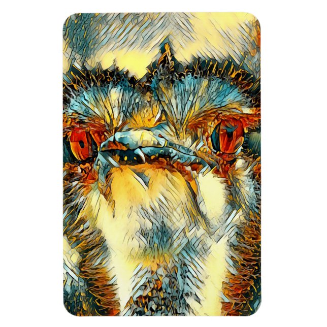 AnimalArt_Bird_008 Magnet (Vertikal)