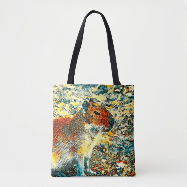 AnimalArt_Capybara_003 Tygkasse (Framsida)
