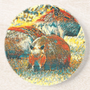 AnimalArt_Capybara_004 Underlägg