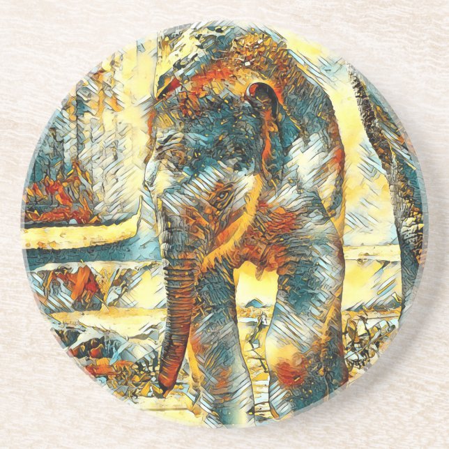 AnimalArt_Elephant_012 Underlägg (Framsidan)