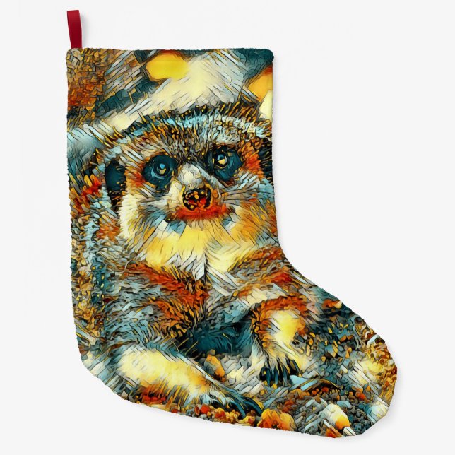 AnimalArt_Meerkat_003 Stor Julstrumpa (Framsidan)