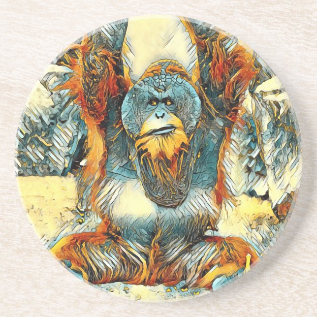 AnimalArt_OrangUtan_004 Underlägg (Framsidan)