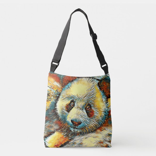AnimalArt_Panda_001 Axelväska (Framsida)