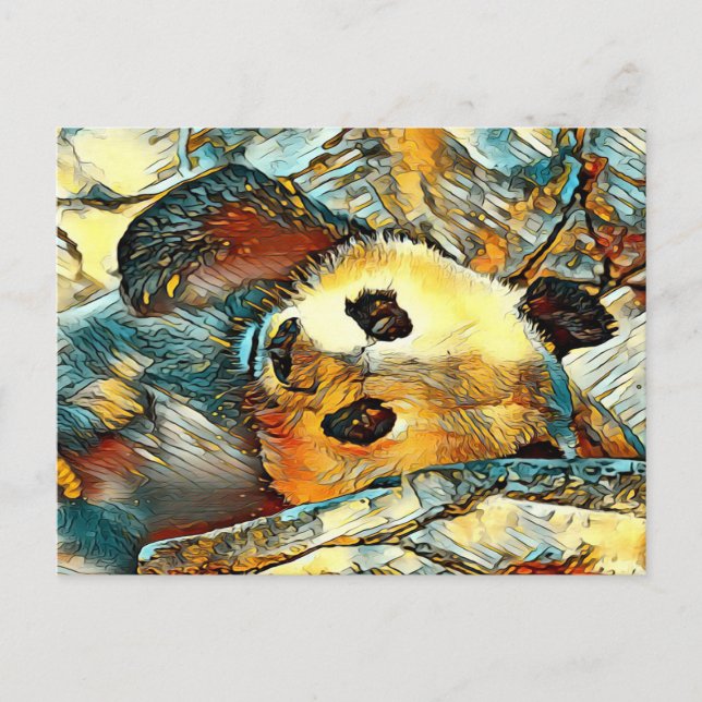 AnimalArt_Panda_002 Vykort (Framsida)