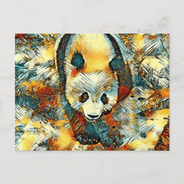 AnimalArt_Panda_006 Vykort (Framsida)