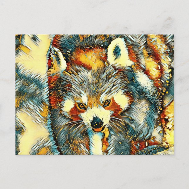 AnimalArt_RedPanda_002 Vykort (Framsida)