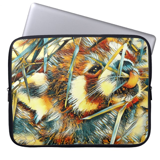 AnimalArt_RedPanda_003 Laptop Fodral (Framsidan)
