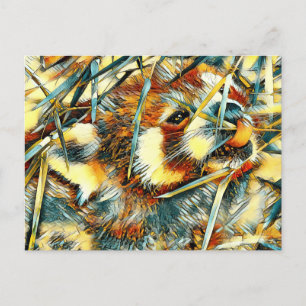 AnimalArt_RödPanda_003 Vykort