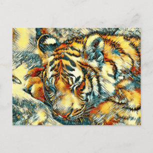 AnimalArt_Tiger_005 Vykort