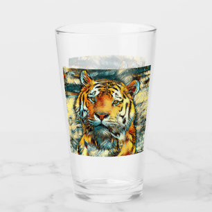 AnimalArt_Tiger_010 Glaskopp