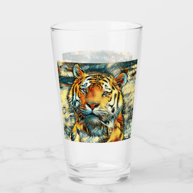 AnimalArt_Tiger_010 Glaskopp (Framsida)