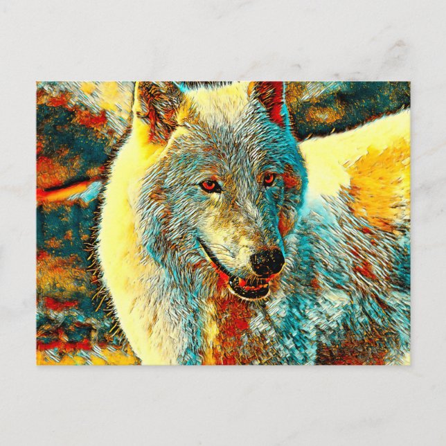 AnimalArt_Varg_009 Vykort (Framsida)