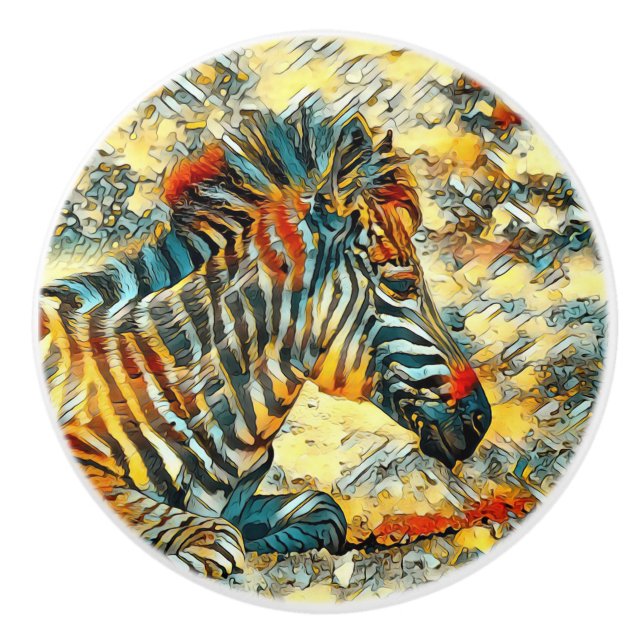 AnimalArt_Zebra_001 Knopp (Framsidan)