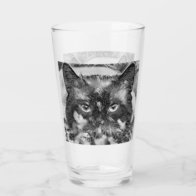 AnimalArtBW_Cat_003 Glaskopp (Framsida)