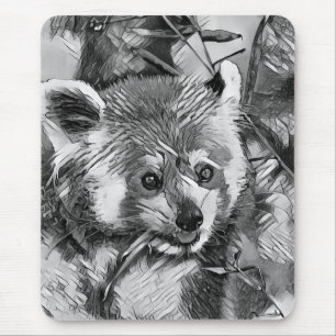 AnimalArtBW_RedPanda_003 Musmatta