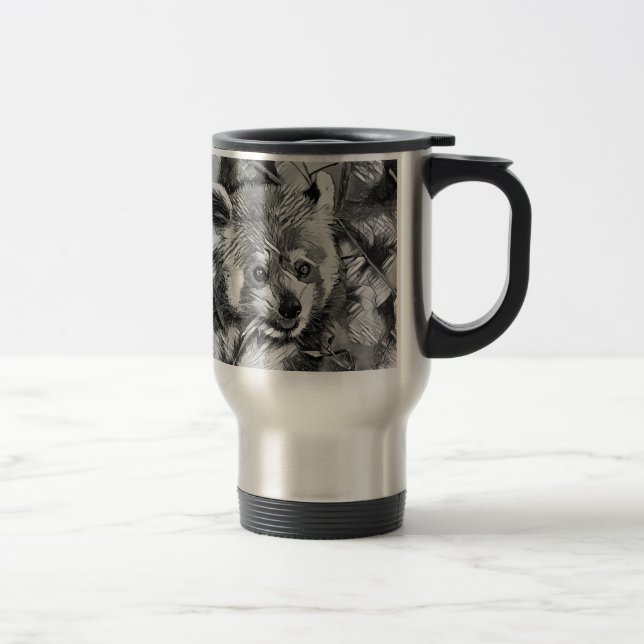 AnimalArtBW_RedPanda_003 Resemugg (Höger)