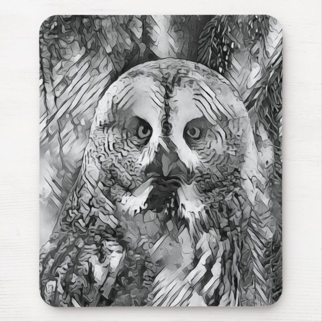 AnimalArtBW_Uggla_001 Musmatta (Framsidan)