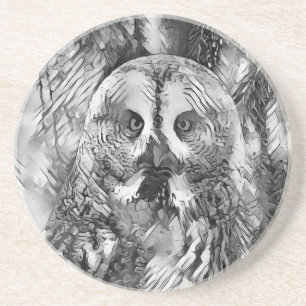 AnimalArtBW_Uggla_001 Underlägg