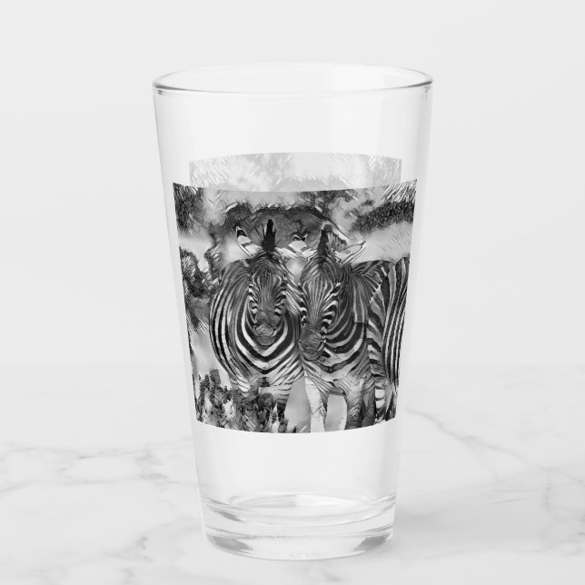 AnimalArtBW_Zebra_012 Glaskopp (Framsida)