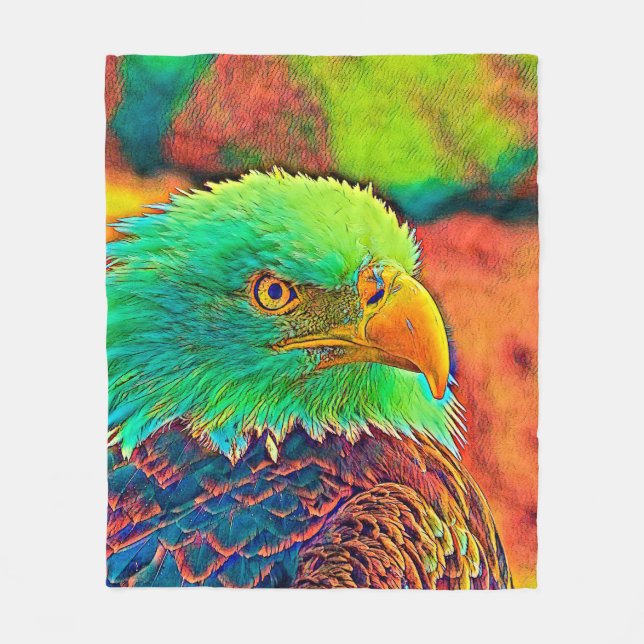 AnimalColor_Bird_008 Fleecefilt (Framsidan)