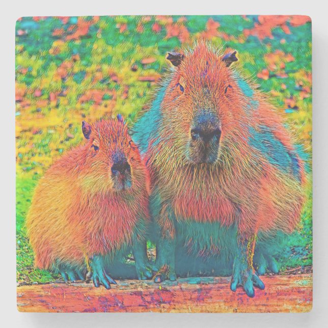 AnimalColor_Capybara_002 Stenunderlägg (Framsidan)