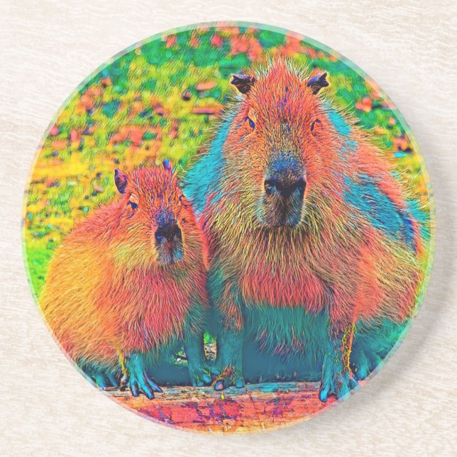 AnimalColor_Capybara_002 Underlägg (Framsidan)