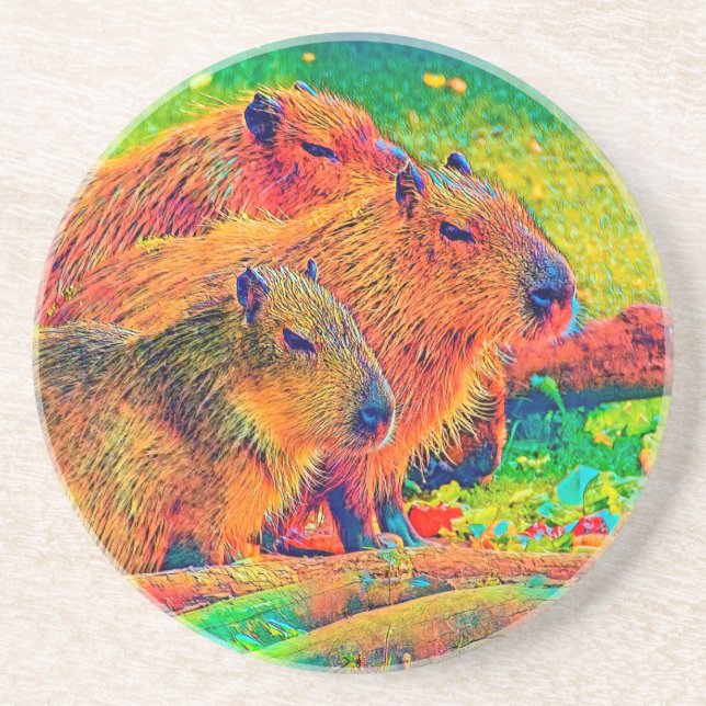 AnimalColor_Capybara_003 Underlägg (Framsidan)