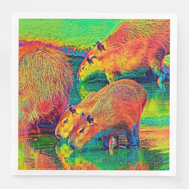 AnimalColor_Capybara_004 Pappersservett (Framsida)