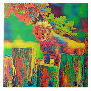 AnimalColor_Cheetah_023 Kakelplatta
