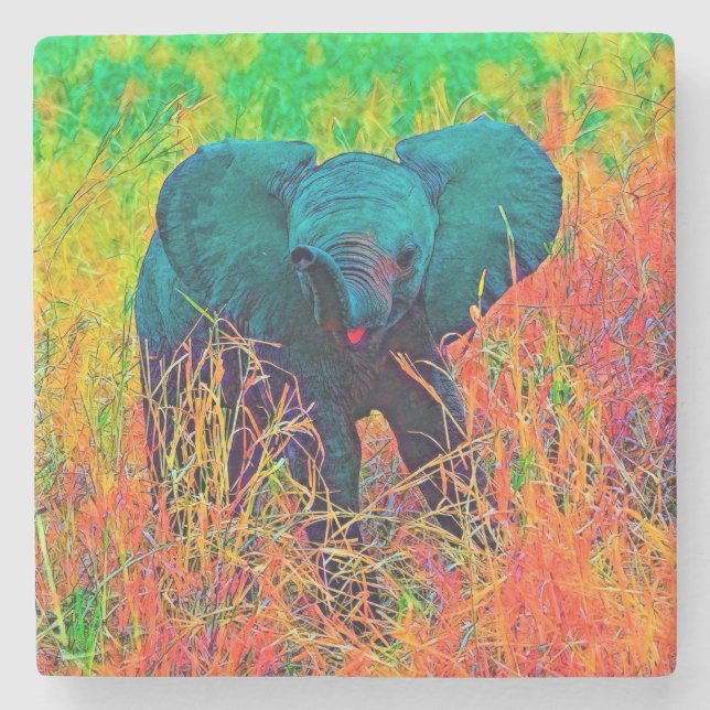 AnimalColor_Elephant_002 Stenunderlägg (Framsidan)