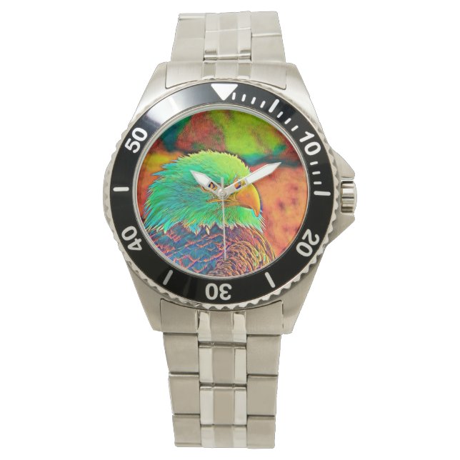 AnimalColor_Fågel_008 Armbandsur (Framsida)