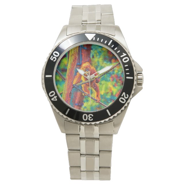 AnimalColor_OrangUtan_014 Armbandsur (Framsida)