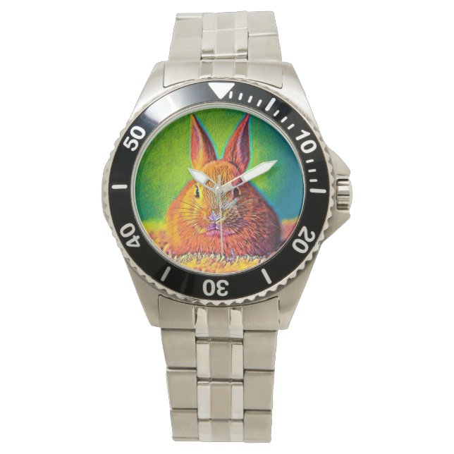 AnimalColor_Rabbit_07 Armbandsur (Framsida)
