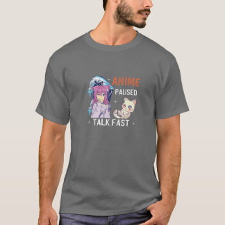 Animalen har pausat Talk Fast Vaporwave Anime för T Shirt
