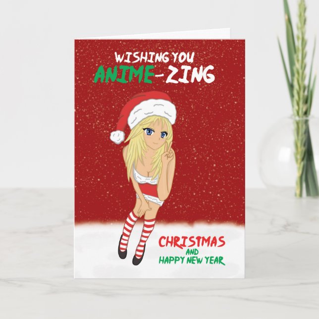 Animalie God jul och nyår Helgkort (Framsida)