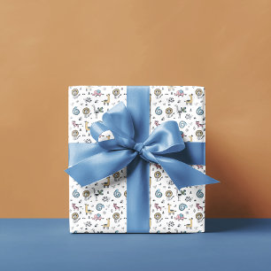 Animalieillustrationer Mönster Presentpapper