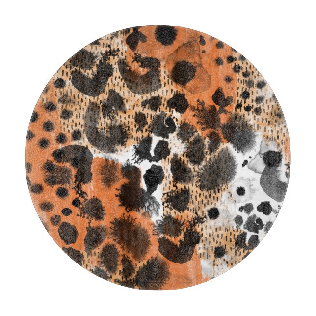 Animalisk hud: kreativ leopard mönster. (Framsidan)