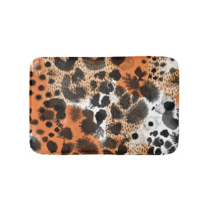 Animalisk hud: kreativ leopard mönster. badrumsmatta